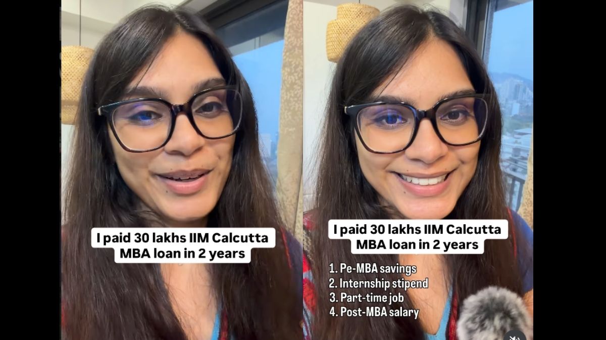 Avni Rathore on IIM Calcutta MBA loan repayment (@avani.rathore25 via instagram)